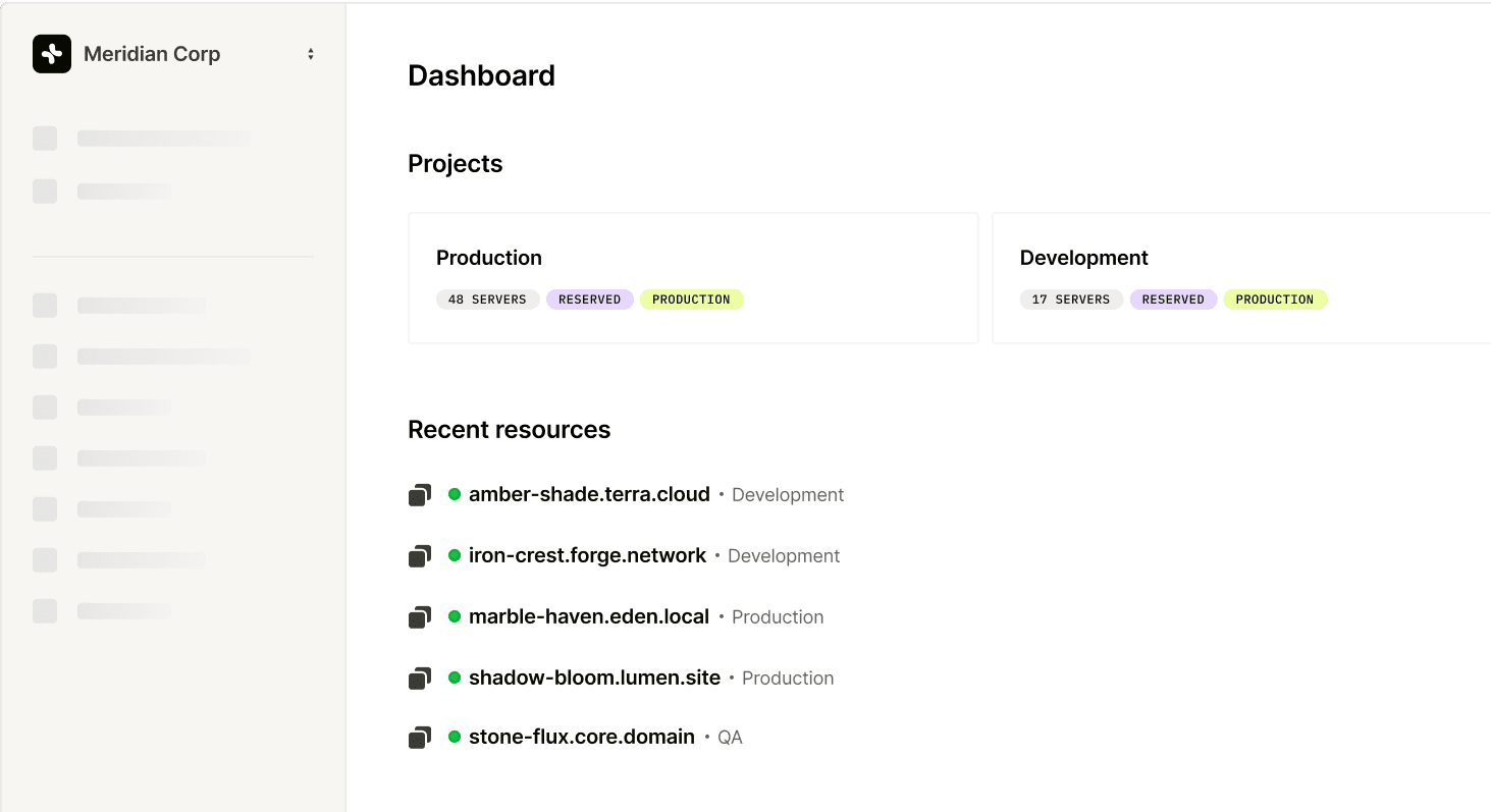 Latitude.sh - Dashboard